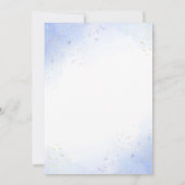 bruidsfeest blauwe cowboylaarzen bloemen western  kaart (Achterkant)