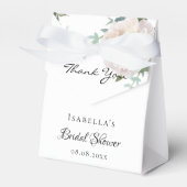 Bruidsfeest bloemend eucalyptus bedankt bedankdoosjes (Voorkant Zijde)