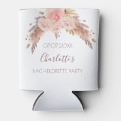 Bruidsfeest blozende roos bloemige pampagras blikjeskoeler (Voorkant)