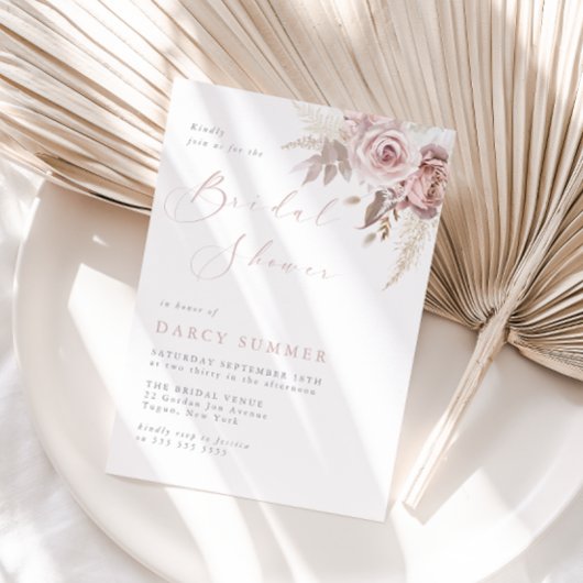 Bruidsfeest Blush Bloom Kaart