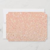 Bruidsfeest Blush Glitter Toekomstige Mevrouw Tick Kaart (Achterkant)
