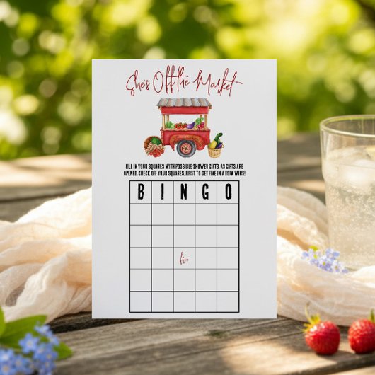 Bruidsfeest Borrel BINGO Spel Kaart