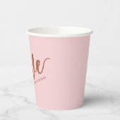 Bruidsfeest Borrel Dronken van Love Roze Papieren Bekers (Links)