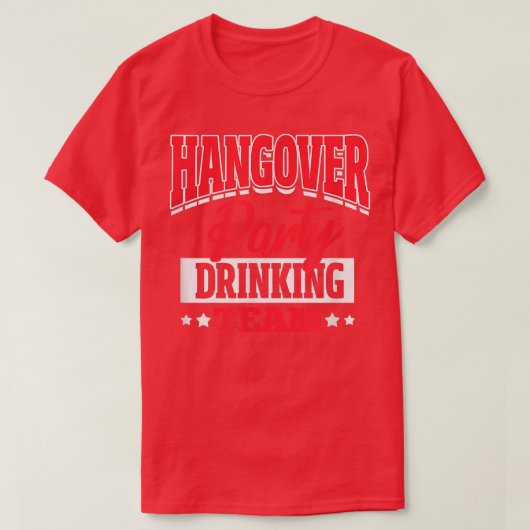 Bruidsfeest Borrel Trouwfeest katerfeest Drinken T-shirt (Design voorkant)