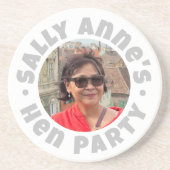 Bruidsfeest Borrelcadeau Zandsteen Onderzetter (Voorkant)