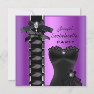 Bruidsfeest Borstharnas Zwarte Paarse Diamanten Co Kaart