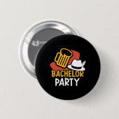 Bruidsfeest Bruid Bruidegom Team 1 Ronde Button 5,7 Cm (Voorkant /achterkant)