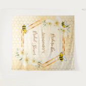 Bruidsfeest bruid die bijen honingraat hommels wandkleed (Voorkant (horizontaal))