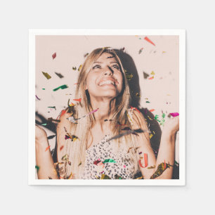 Bruidsfeest bruid gezichts foto servet