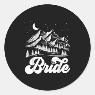 Bruidsfeest Bruid Meisjesuitje Bruidsmeisje H Ronde Sticker