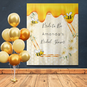 Bruidsfeest bruid tot bij honingraat hommels wandkleed