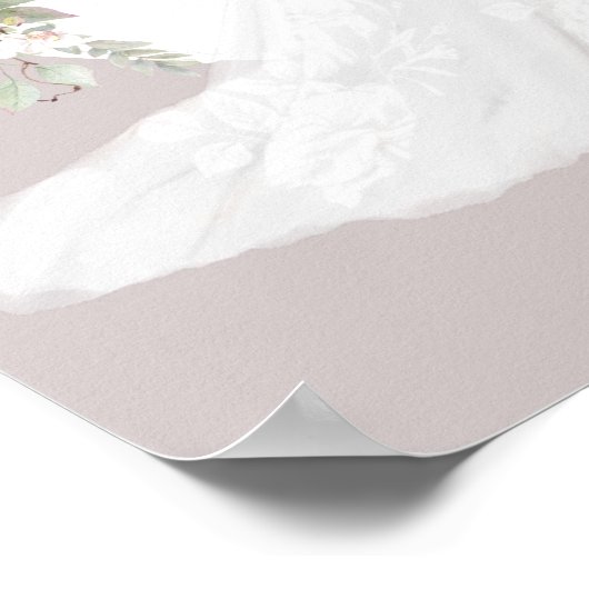 Bruidsfeest bruid Welcome bord Poster (Hoek)