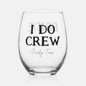 Bruidsfeest Bruid Wordt Namen Wijnglas Zonder Voet (Achterkant)