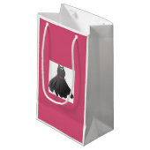 Bruidsfeest Bruidsmeisje Jurk Roze Gift Bag Klein Cadeauzakje (Voorkant Gekanteld)