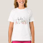 Bruidsfeest & bruidsmeisje T-shirt Bloemen bruilof (Voorkant)