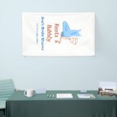 Bruidsfeest bruidsshower champagnefles met laarzen spandoek (Beurs)