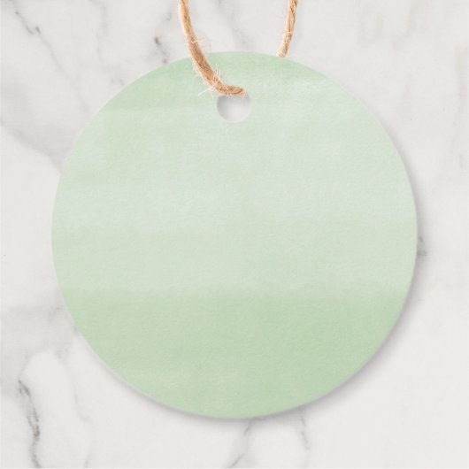 Bruidsfeest bruidsshower groen blauw bloemmotief bedankjes labels (Achterkant)