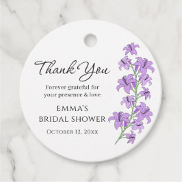  Bruidsfeest Bruiloft Geschenk Tags voor Lavendel  Bedankjes Labels