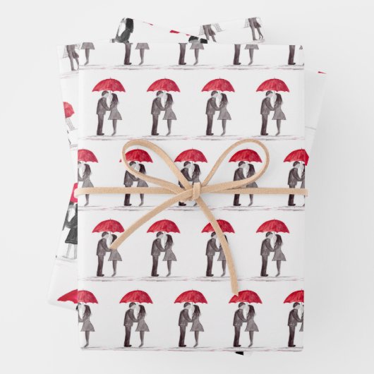 Bruidsfeest Bruiloft Jubileum Romantisch Schattig Inpakpapier Vel (In situ)