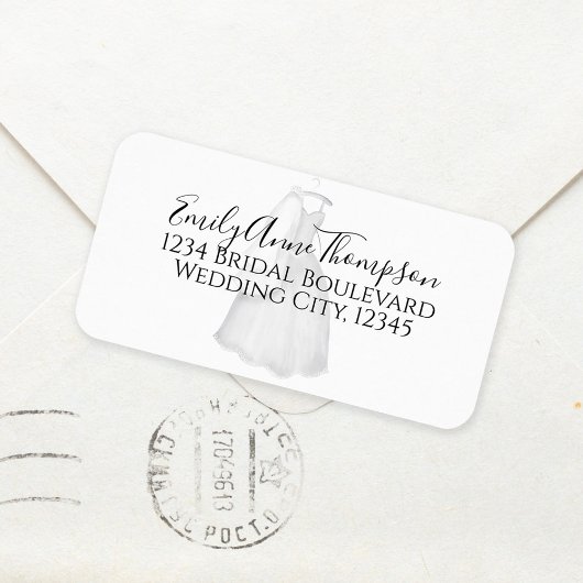 Bruidsfeest Bruiloft Modern Persoonlijk Verzendmat Etiket