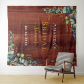 Bruidsfeest bruin hout eucalyptus wandkleed (In Situ (horizontaal))