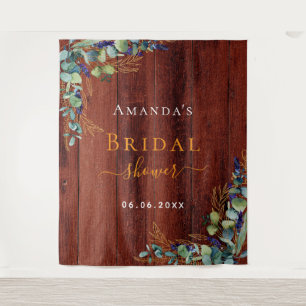 Bruidsfeest bruine houten eucalyptus wandkleed
