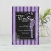 Bruidsfeest brunch met de bruid  kaart (Staand voorkant)