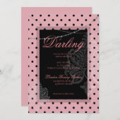 Bruidsfeest brunch met de bruid kaart (Voorkant / Achterkant)