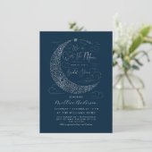 Bruidsfeest 'By the Light of the Silvery Moon' Kaart (Staand voorkant)