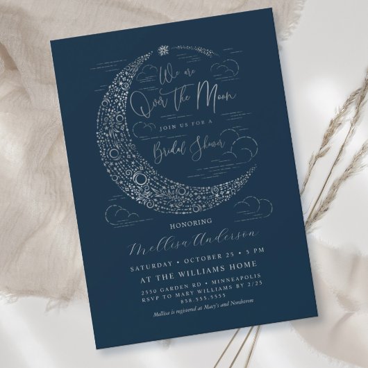 Bruidsfeest 'By the Light of the Silvery Moon' Kaart