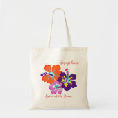 Bruidsfeest cadeau Canvas tas Hibiscus Flowers (Voorkant)