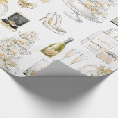 Bruidsfeest cadeau voor Magnolia bruiloft Cadeaupapier (Hoek)