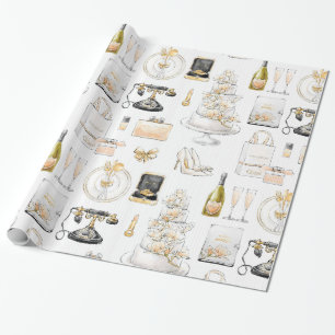 Bruidsfeest cadeau voor Magnolia bruiloft Cadeaupapier