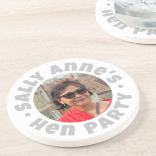 Bruidsfeest cadeau zandsteen onderzetter