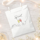 Bruidsfeest Champagne Toast Favor Zakje (Geknipt)