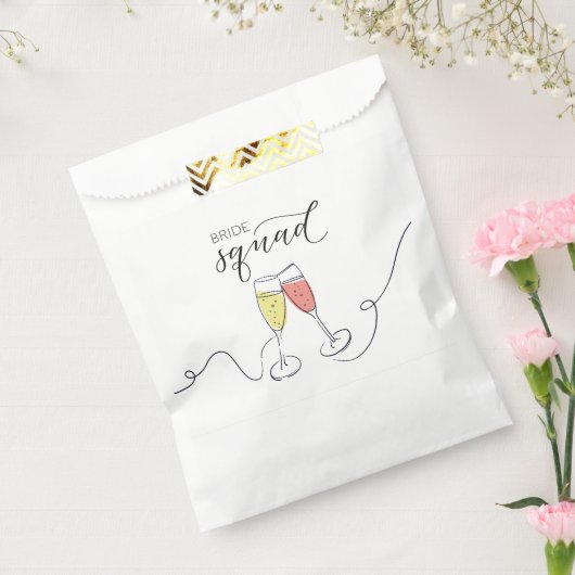 Bruidsfeest Champagne Toast Favor Zakje (Gezegeld)