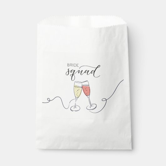 Bruidsfeest Champagne Toast Favor Zakje (Voorkant)