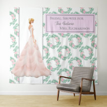 Bruidsfeest Chic Fotobackdrop - Roze