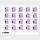 Bruidsfeest Classy Lady Vierkante Sticker (Vel)