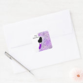 Bruidsfeest Classy Lady Vierkante Sticker (Envelop)