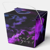 Bruidsfeest Cloud Nine Zwarte Hemelgalactica Bedankdoosjes (Achterkant)