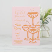 Bruidsfeest & Cocktail Uitnodiging bruid (Staand voorkant)