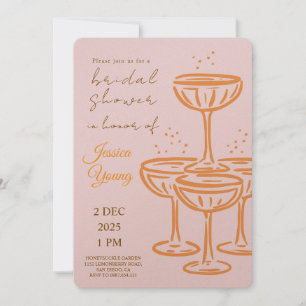 Bruidsfeest & Cocktail Uitnodiging bruid 