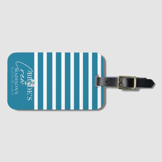 Bruidsfeest Cruise Bruids Crew Bagagelabel (Voorkant (horizontaal))