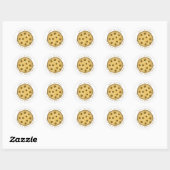 Bruidsfeest Cute Cookie Whimsical Liefde is Zoet Ronde Sticker (Vel)