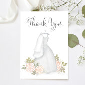 Bruidsfeest Dank Je Trouwjurk Bedankkaart