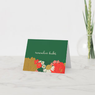 Bruidsfeest Dank Je Wel Bloemenboeket Bedankkaart