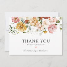 Bruidsfeest Dank Je Wel Vintage Bloemen