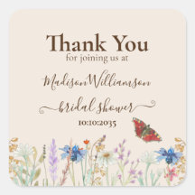 Bruidsfeest Dankjewel Wildflower Vlinder