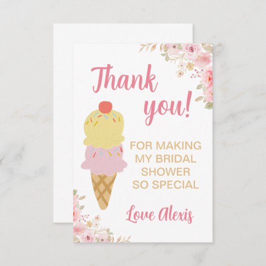 Bruidsfeest Dankkaart Bedankkaart (Voorkant / Achterkant)